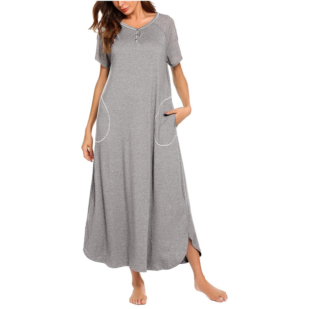 📦 Grey Sleep Dress  (M-15 | L-12 | XXL-3)